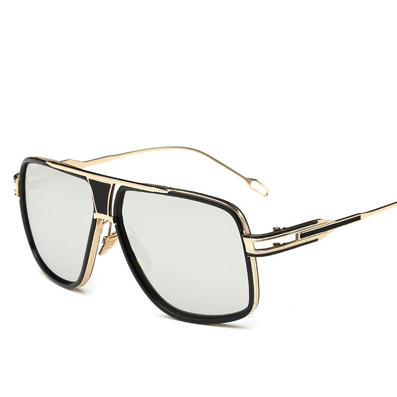 A Summer Retro Square Sunglasses by Beachy Cover Ups, a contemporary style pair of sunglasses with mirrored lenses.