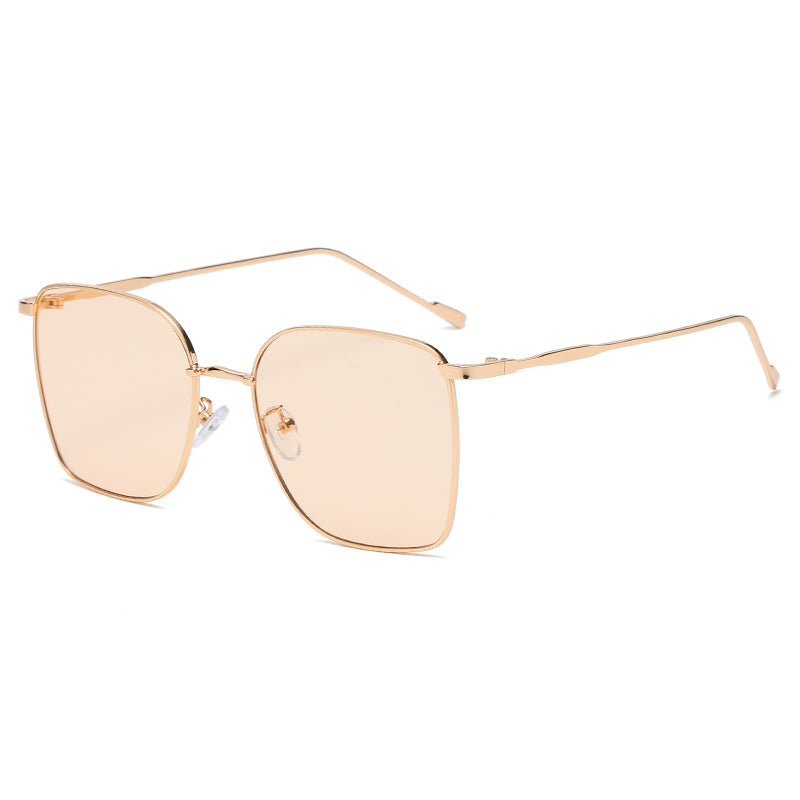 A pair of Square Sunglasses Cross-border Metal by Beachy Cover Ups on a white background.