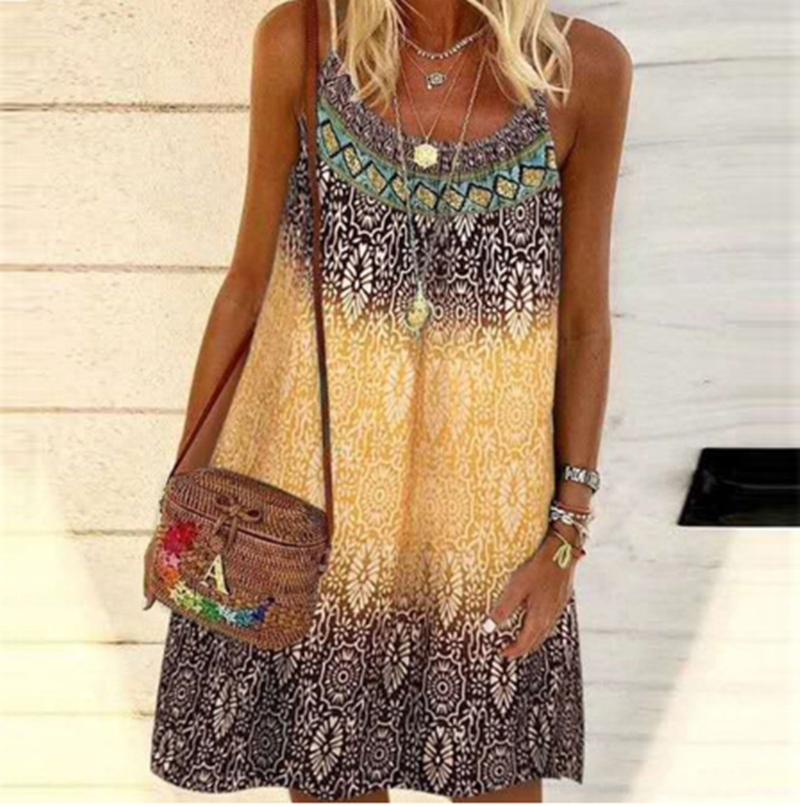 Beachy Cover Ups' Beach Boho Camisole Loose Dress