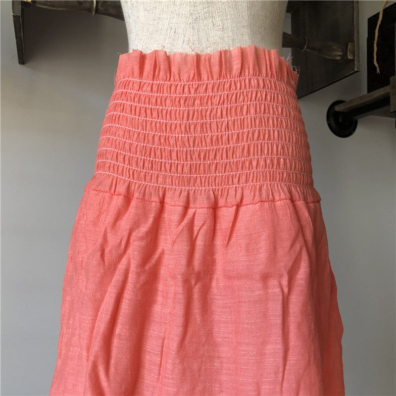 A Fringed Summer Cotton Beach Shorts on a mannequin dummy from Beachy Cover Ups.