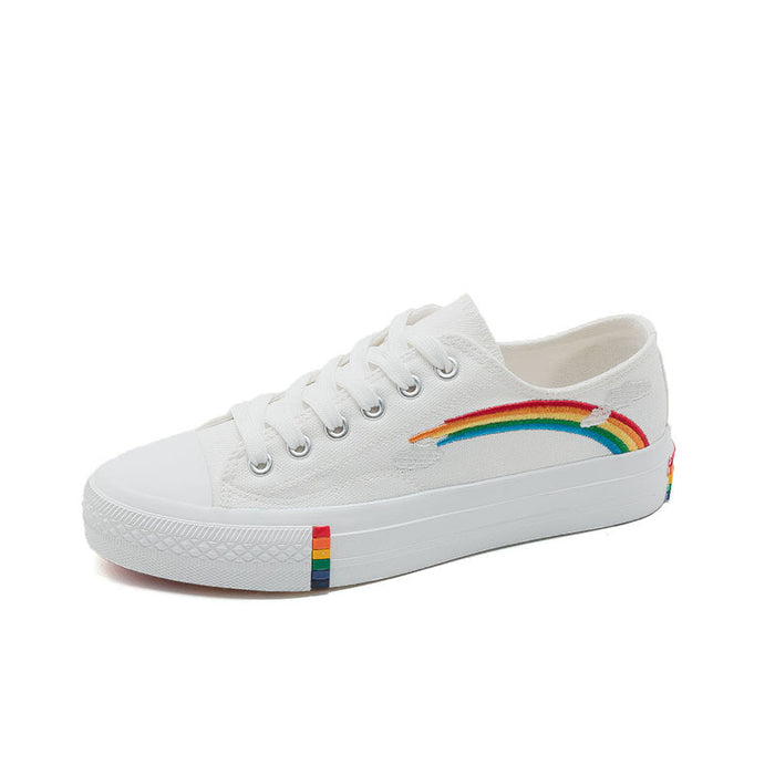 Fairy rainbow canvas shoes