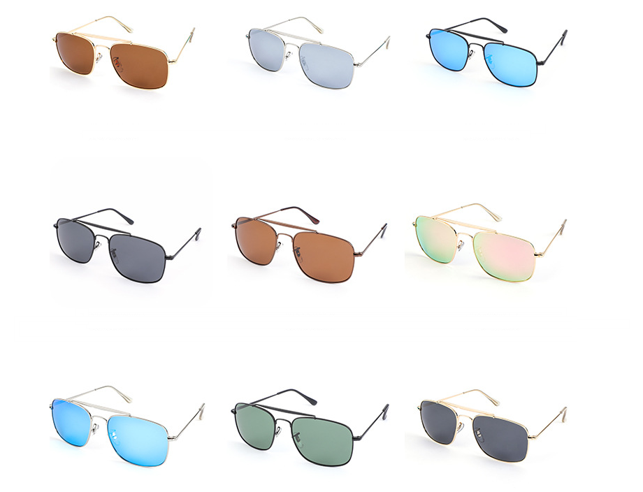 A variety of Beachy Cover Ups Metal Framed Polarized Sunglasses in different colors.