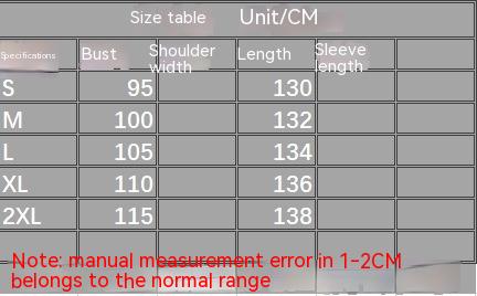 A table showing the size of a Beachy Cover Ups Beige High Waist Slit Loose Beach Dress.