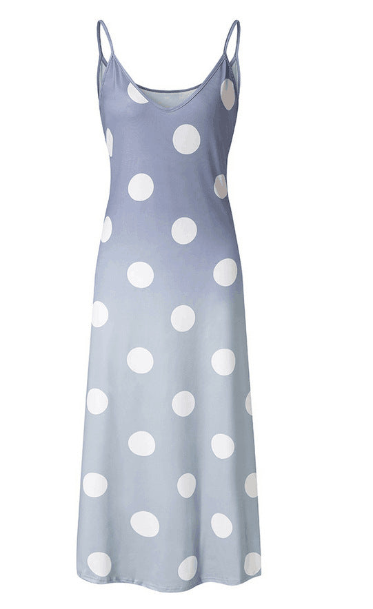 Beachy Cover Ups's Printed Polka Dot Beach Sling Long Skirt is the perfect choice for those looking for a stylish and versatile printed polka dot piece.