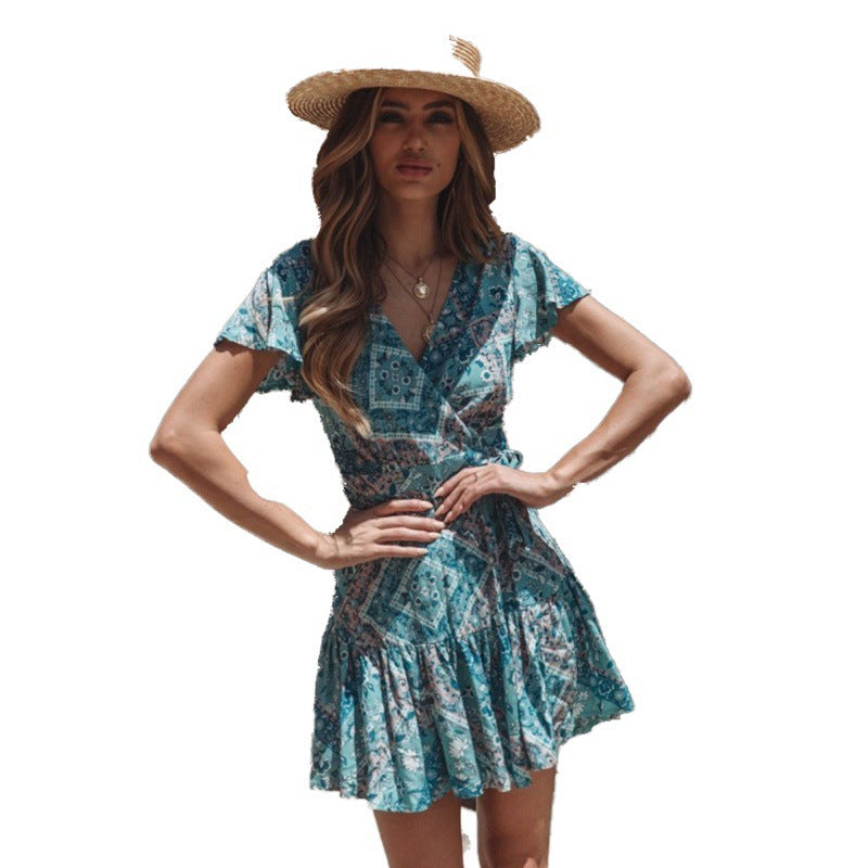 A versatile design Beachy Side Wrap Summer Midi Dress by Beachy Cover Ups.