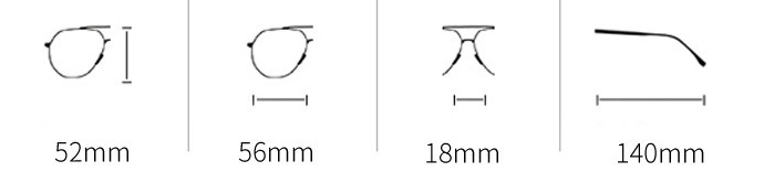 A diagram displaying various Beachy Cover Ups Metal Framed Polarized Sunglasses for beachgoers.