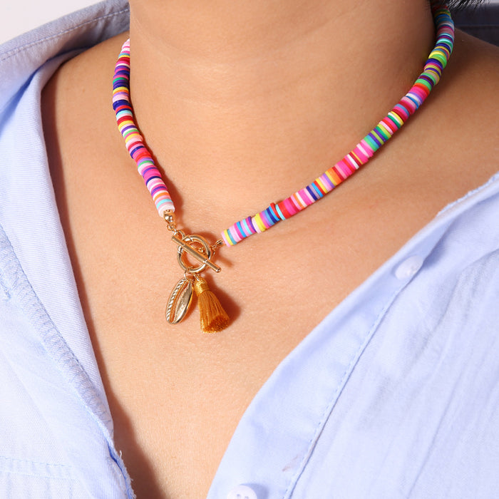 Bohemian Shell Necklace Female Tassel Wild Sweet Necklace