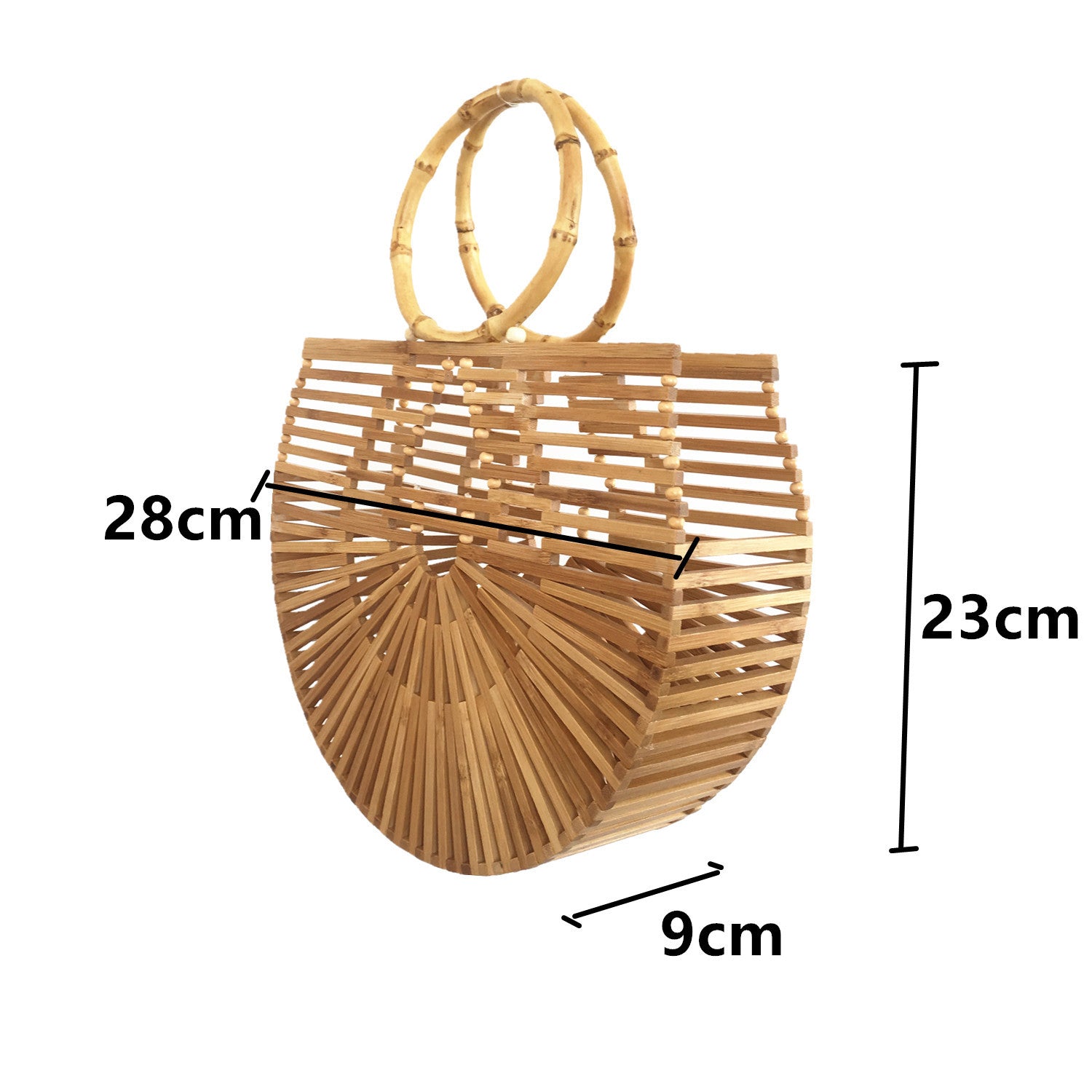 Boho Bamboo Beach Bag