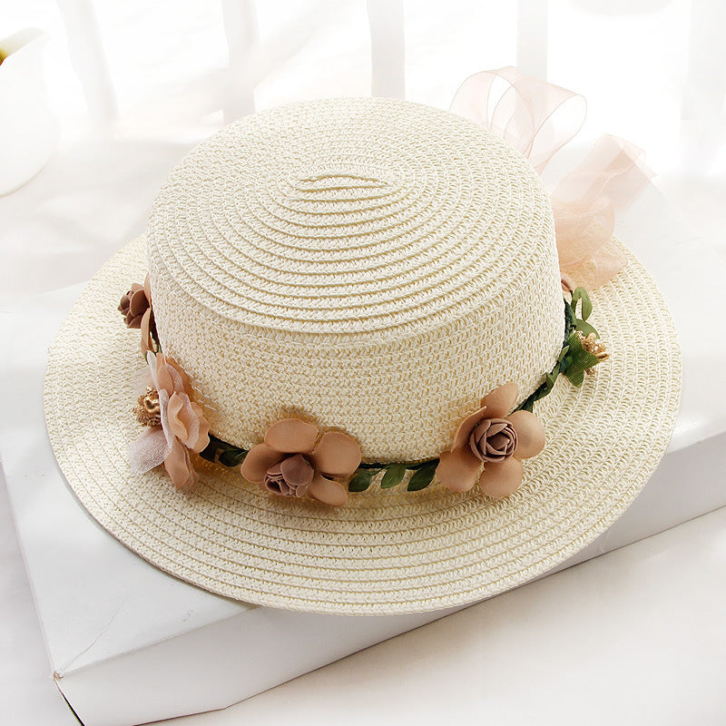 Flower Designed Beach Hat