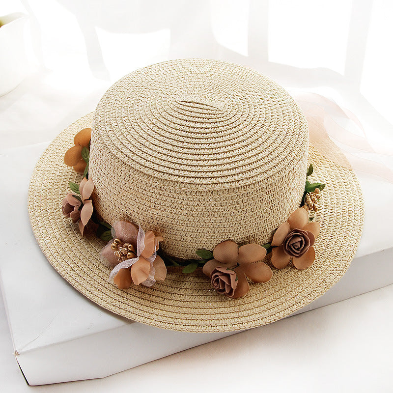 Flower Designed Beach Hat