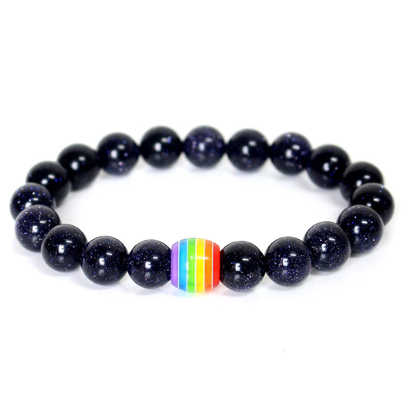 Rainbow Bead Bracelet Multi Color Options