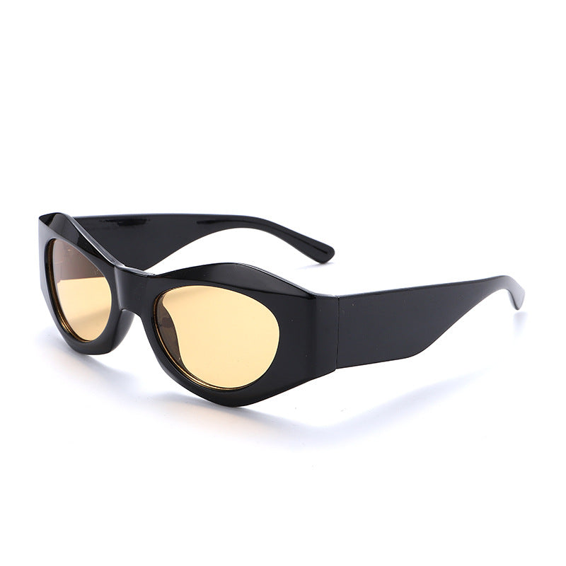 Cool Polygonal Cut Edge Sunglasses