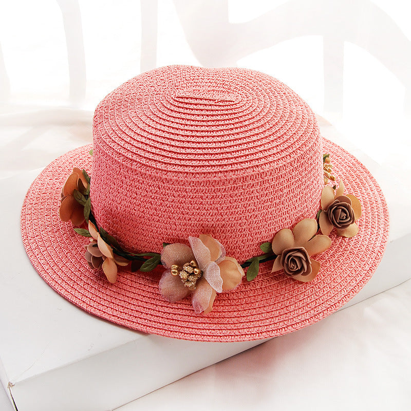 Flower Designed Beach Hat