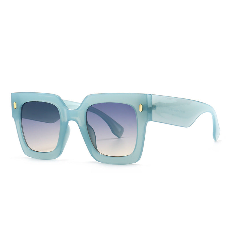 Fashionable Trendy Large Frame Square Classy Sunglasses with UV protection by Beachy Cover Ups.