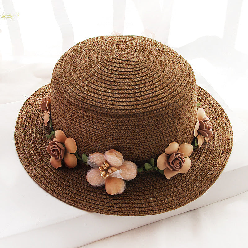 Flower Designed Beach Hat