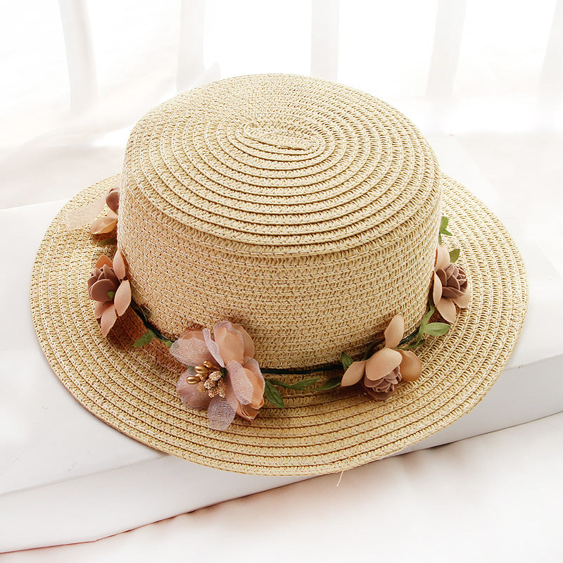 Flower Designed Beach Hat