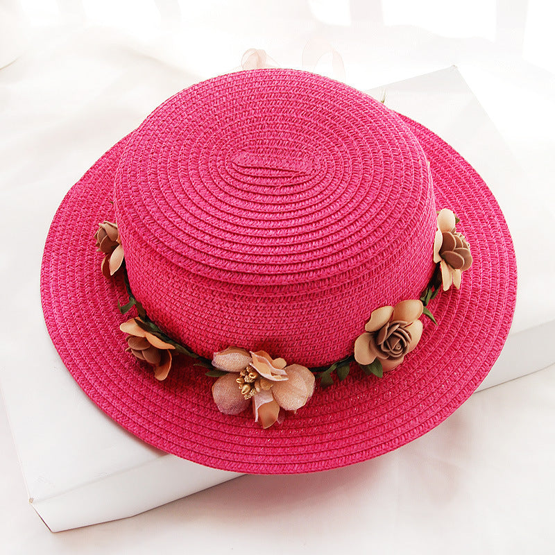 Flower Designed Beach Hat