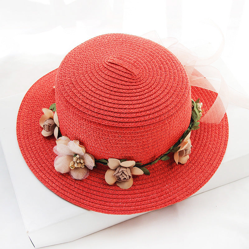 Flower Designed Beach Hat