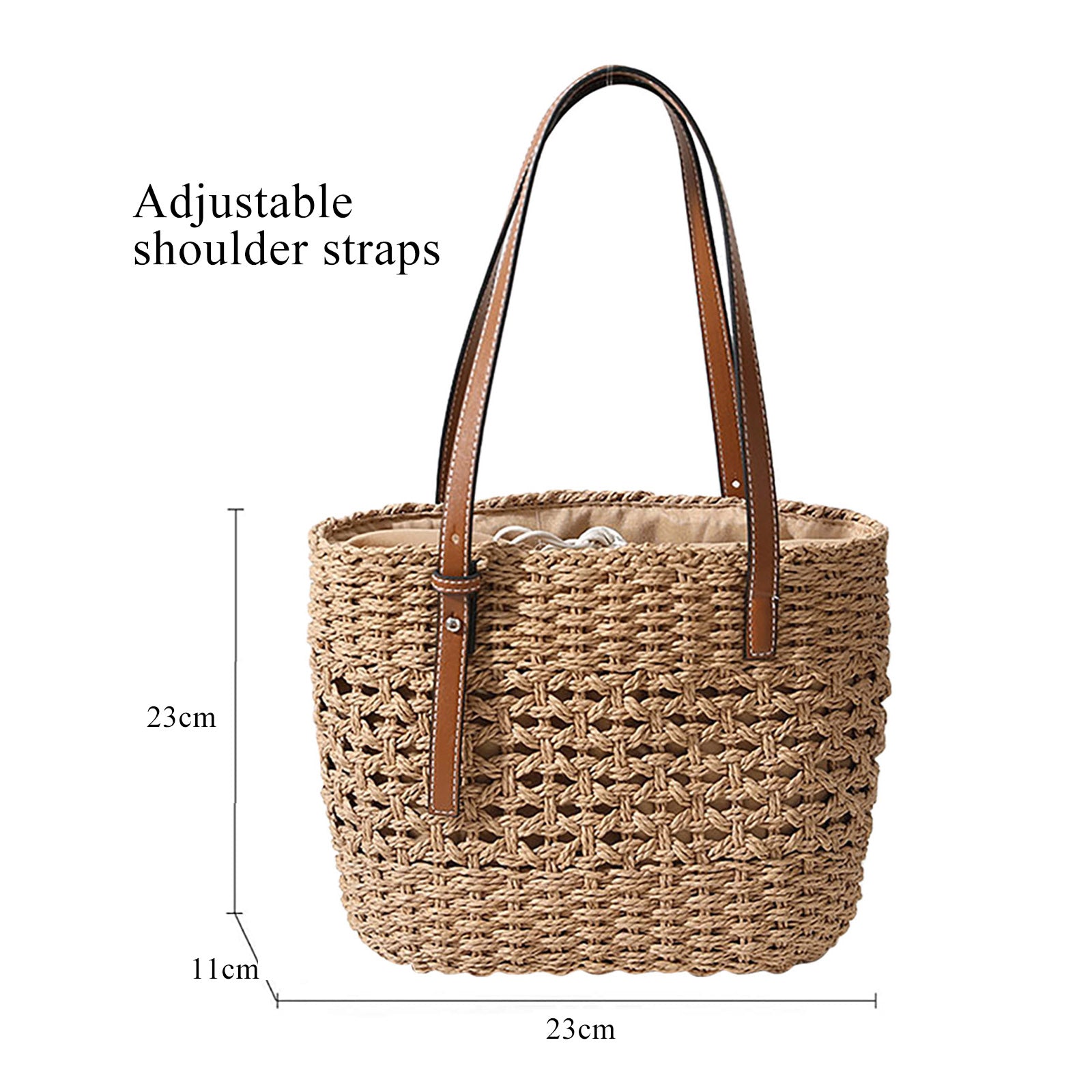 A Beachy Cover Ups Beach Fashion Woven Shoulder Bag for the beach.