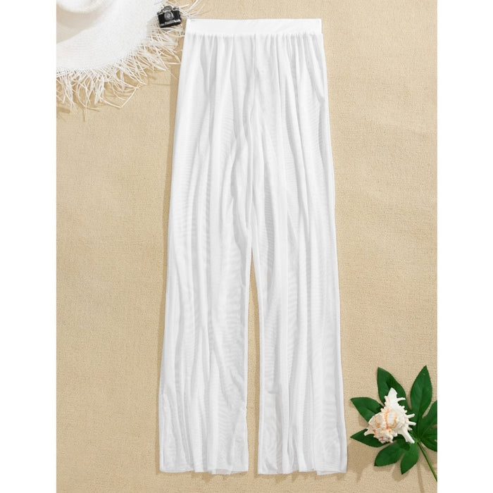 Beach Mesh Cover Up Sheer Pants - Beachy Cover Ups