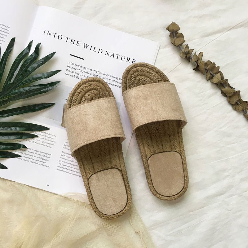 Beachy Rattan Beach Slippers - Beachy Cover Ups