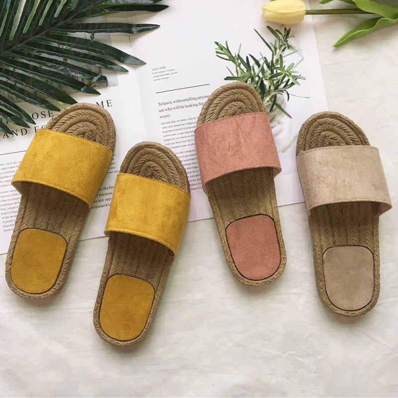 Beachy Rattan Beach Slippers - Beachy Cover Ups