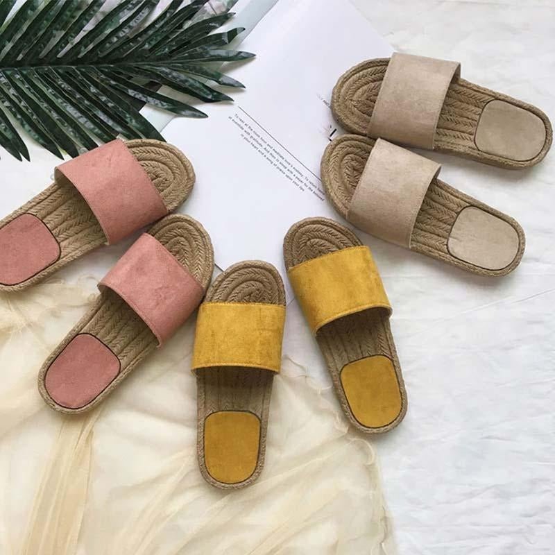 Beachy Rattan Beach Slippers - Beachy Cover Ups