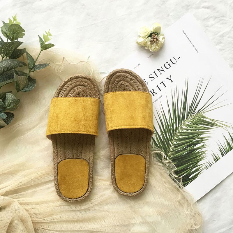 Beachy Rattan Beach Slippers - Beachy Cover Ups