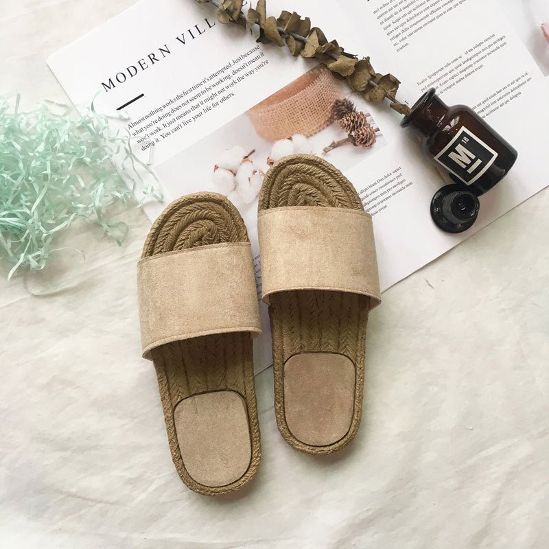 Beachy Rattan Beach Slippers - Beachy Cover Ups