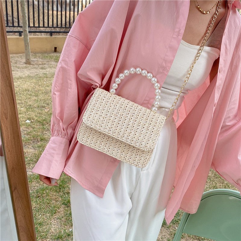 Chained Pearl Beachy Bag - Beachy Cover Ups