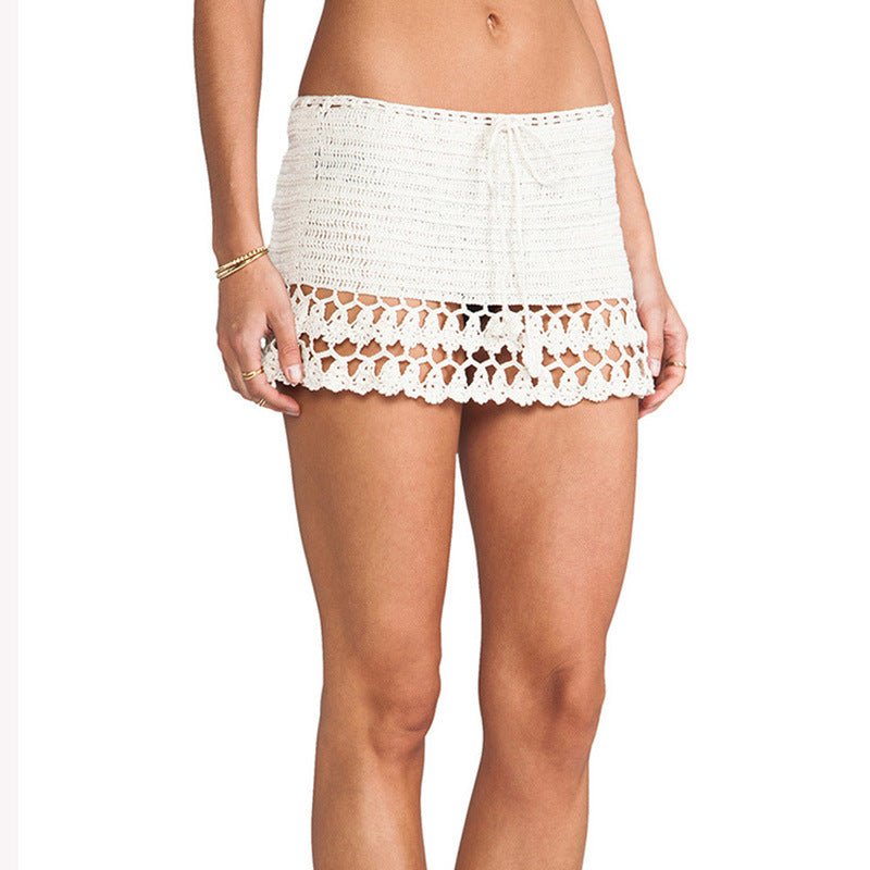 Hand Knitted Beach Bikini Skirt - Beachy Cover Ups