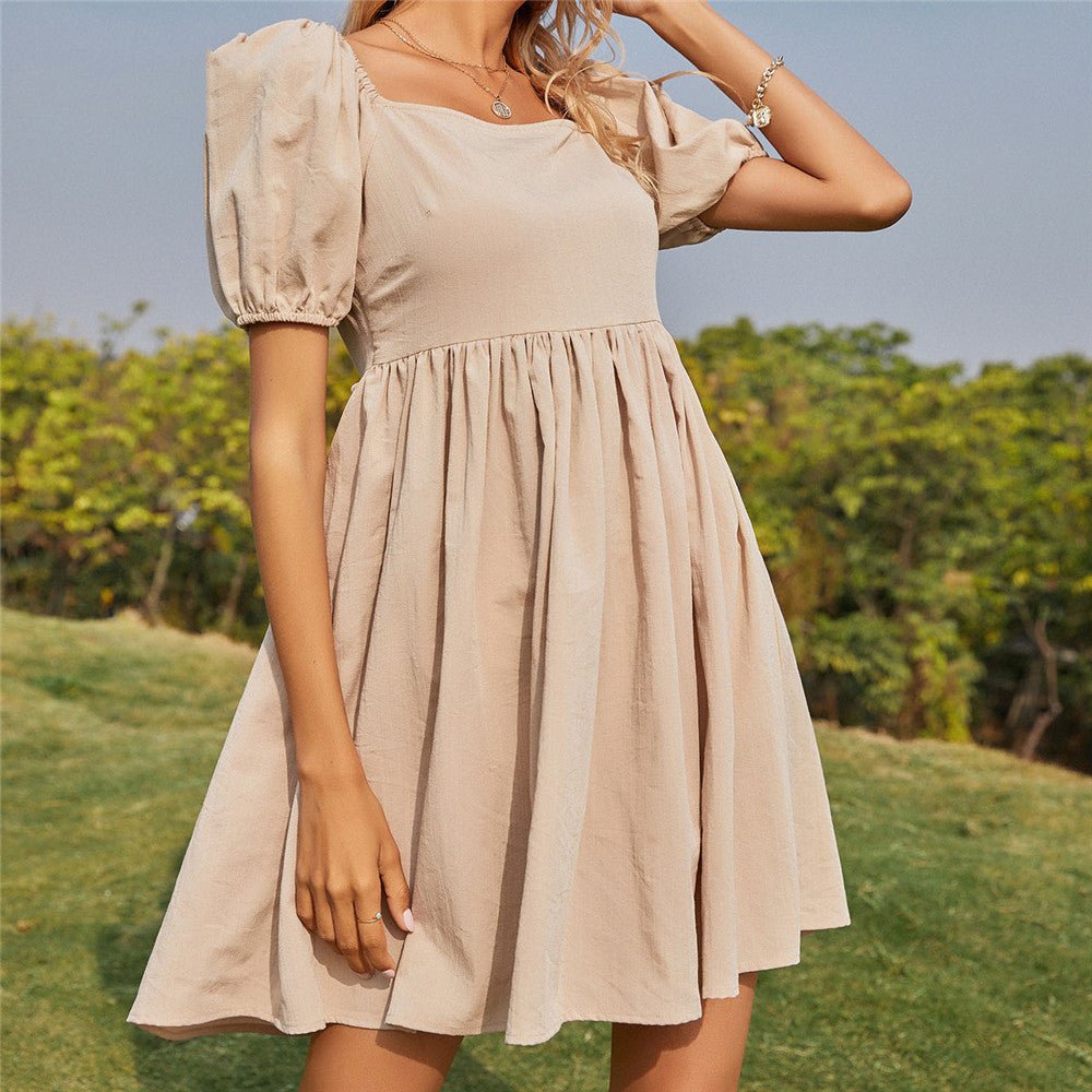 High Waist French Dresses - Beachy Cover Ups