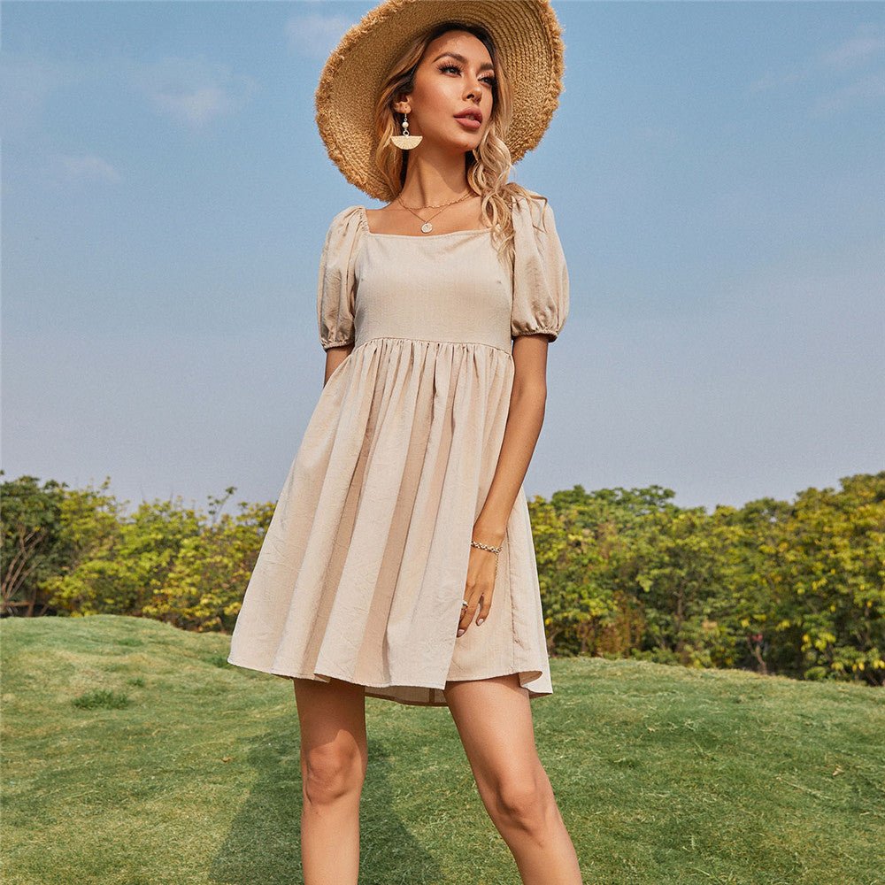 High Waist French Dresses - Beachy Cover Ups