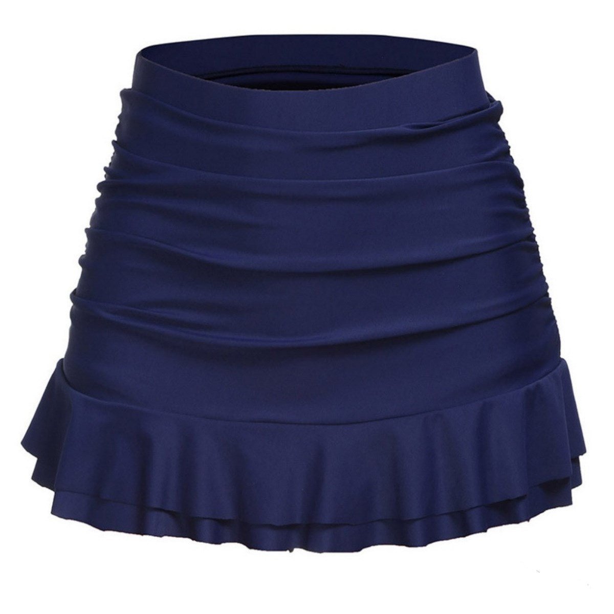 High waist 2025 pleated swim skirt