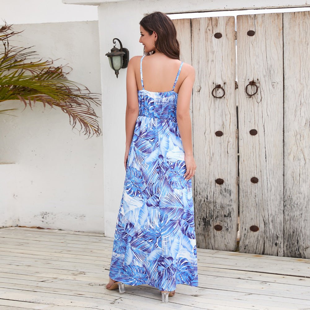 Long Floral Summer Beach Dress - Beachy Cover Ups