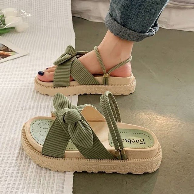 Ribbon Summer Slippers - Beachy Cover Ups