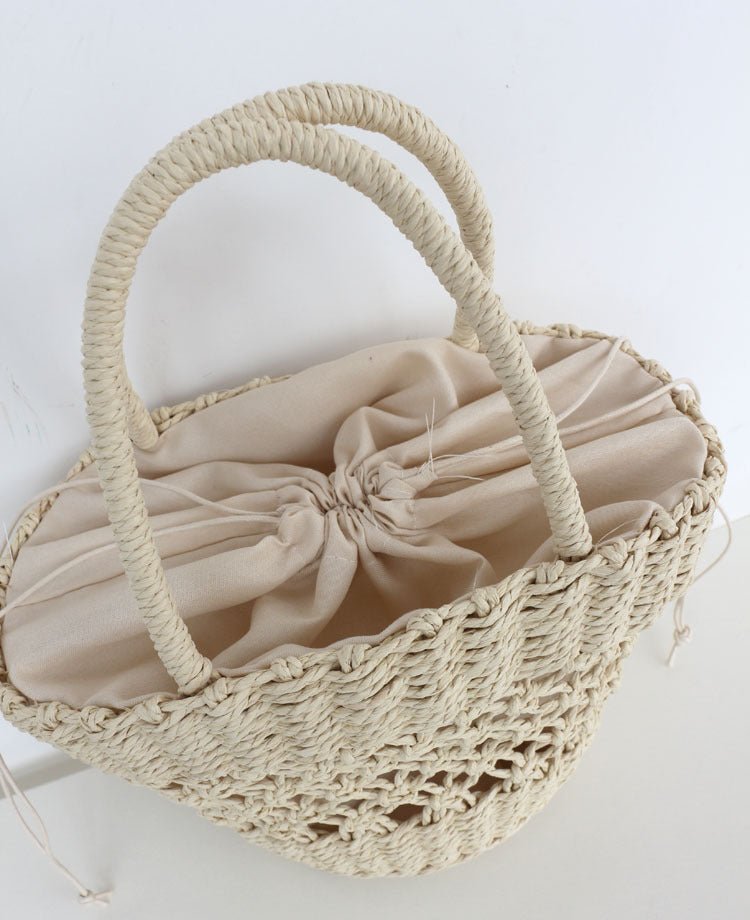 Side Rope Straw Beachy Bag - Beachy Cover Ups