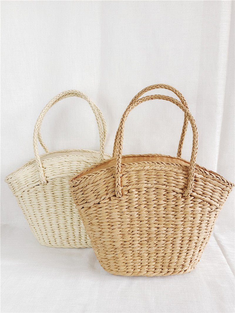 Straw Woven Beachy Bag - Beachy Cover Ups