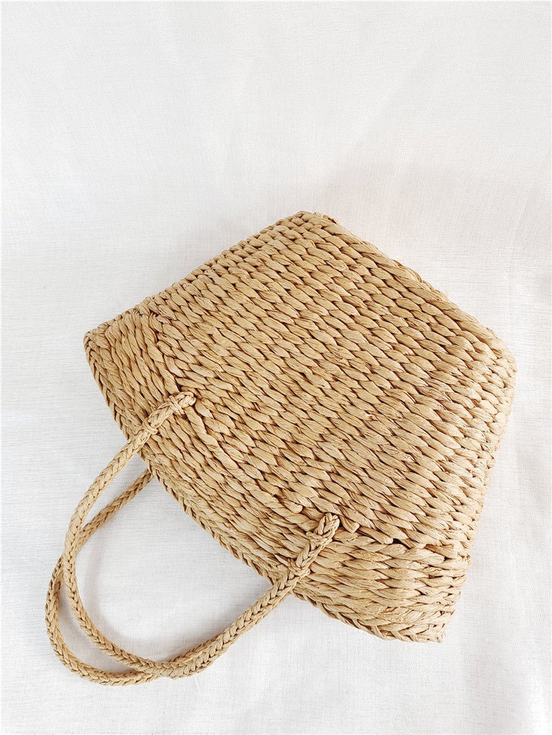 Straw Woven Beachy Bag - Beachy Cover Ups